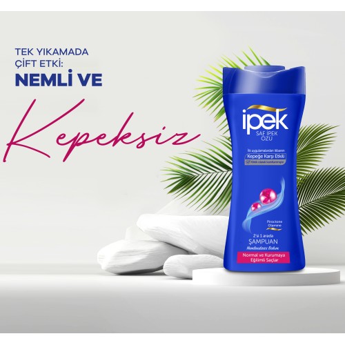 İpek Kepeğe Karşı Etkili Normal ve Kurumaya Eğilimli Saçlar için Şampuan 480 ml